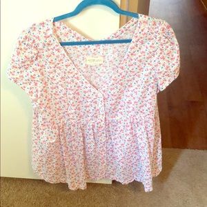 Shirt sleeved blouse